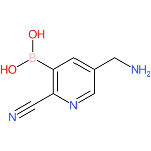 [5-(aminomethyl)-2-cyanopyridin-3-yl]boronic acid