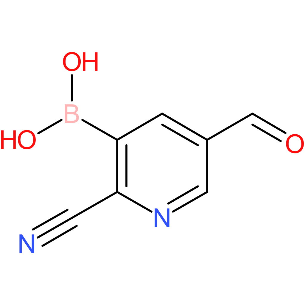 (2-cyano-5-formylpyridin-3-yl)boronic acid