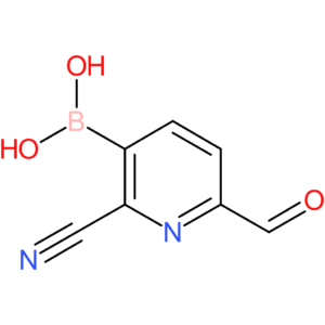 (2-cyano-6-formylpyridin-3-yl)boronic acid