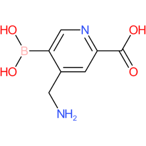 4-(aminomethyl)-5-(dihydroxyboranyl)pyridine-2-carboxylic acid