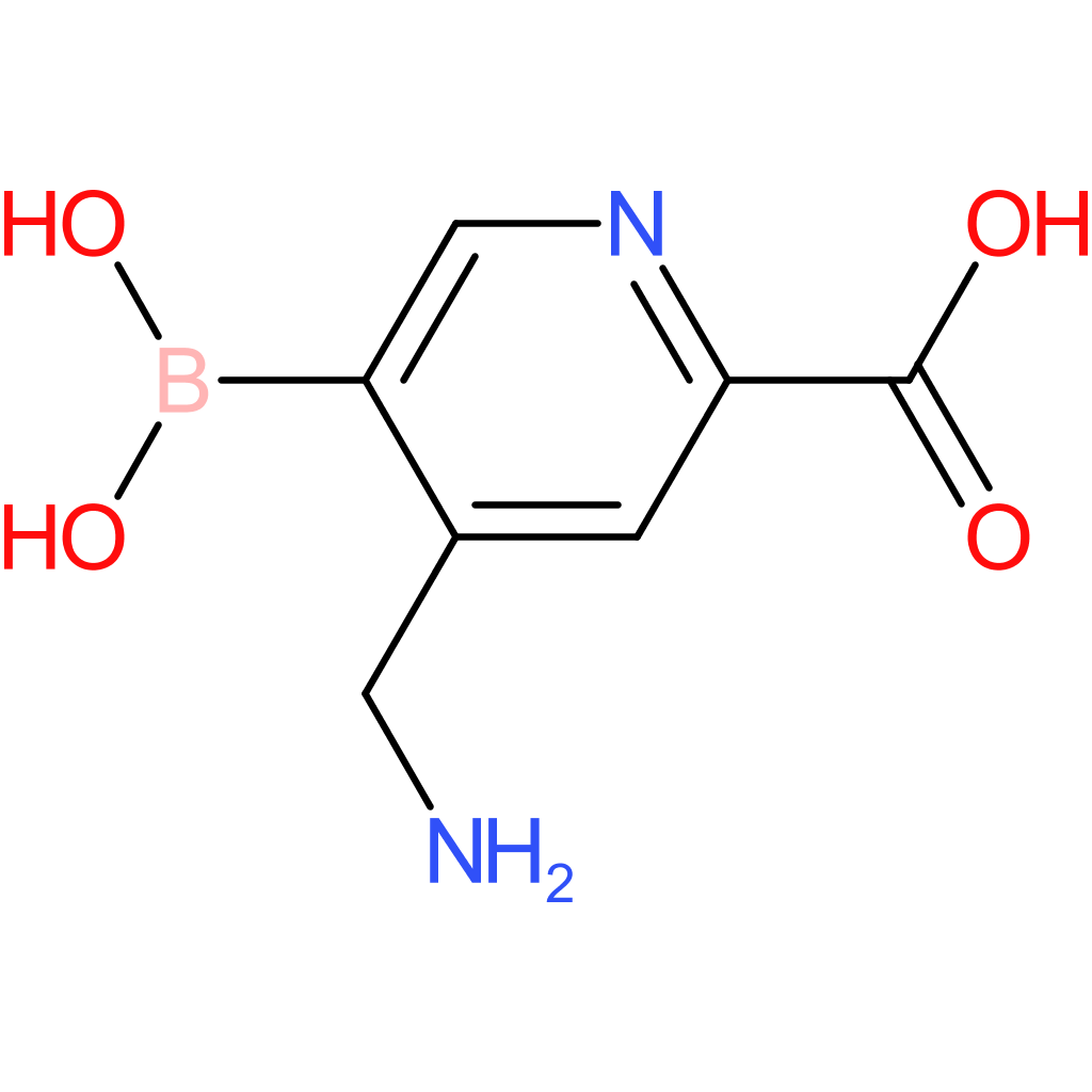 4-(aminomethyl)-5-(dihydroxyboranyl)pyridine-2-carboxylic acid