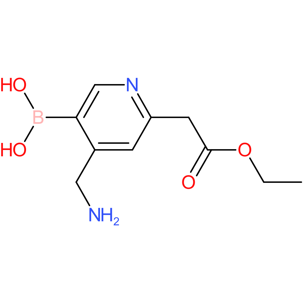 [4-(aminomethyl)-6-(2-ethoxy-2-oxoethyl)pyridin-3-yl]boronic acid