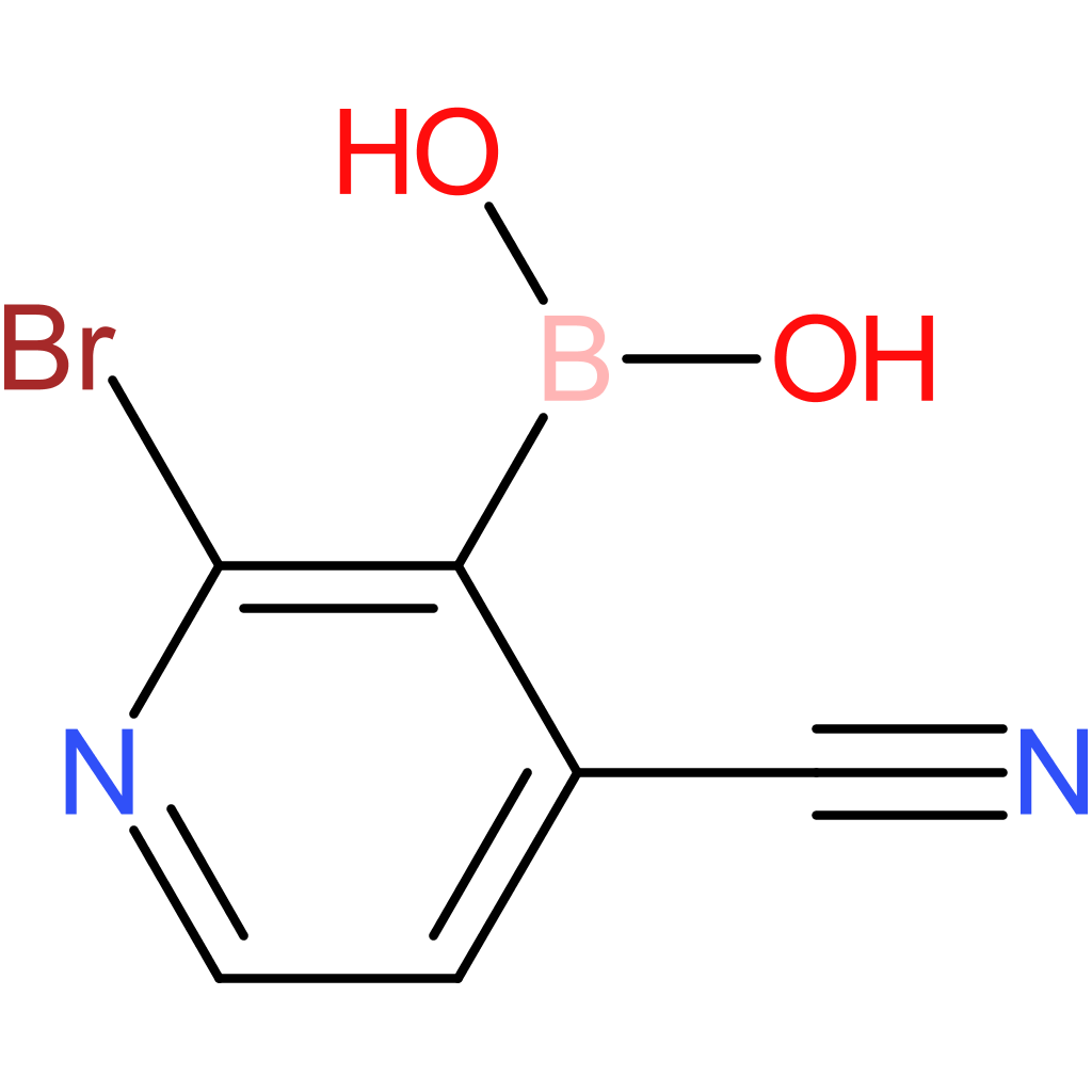 (2-bromo-4-cyanopyridin-3-yl)boronic acid
