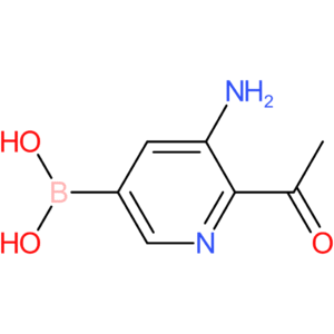 (6-acetyl-5-aminopyridin-3-yl)boronic acid