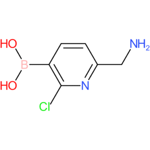 [6-(aminomethyl)-2-chloropyridin-3-yl]boronic acid
