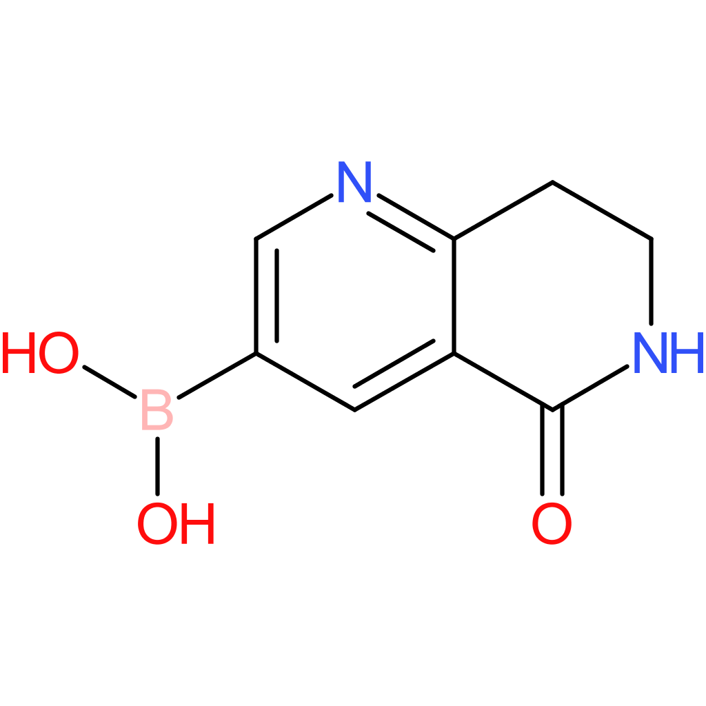 (5-oxo-5,6,7,8-tetrahydro-1,6-naphthyridin-3-yl)boronic acid