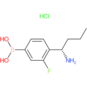(4-[(1s)-1-aminobutyl]-3-fluorophenyl)boronic acid hydrochloride