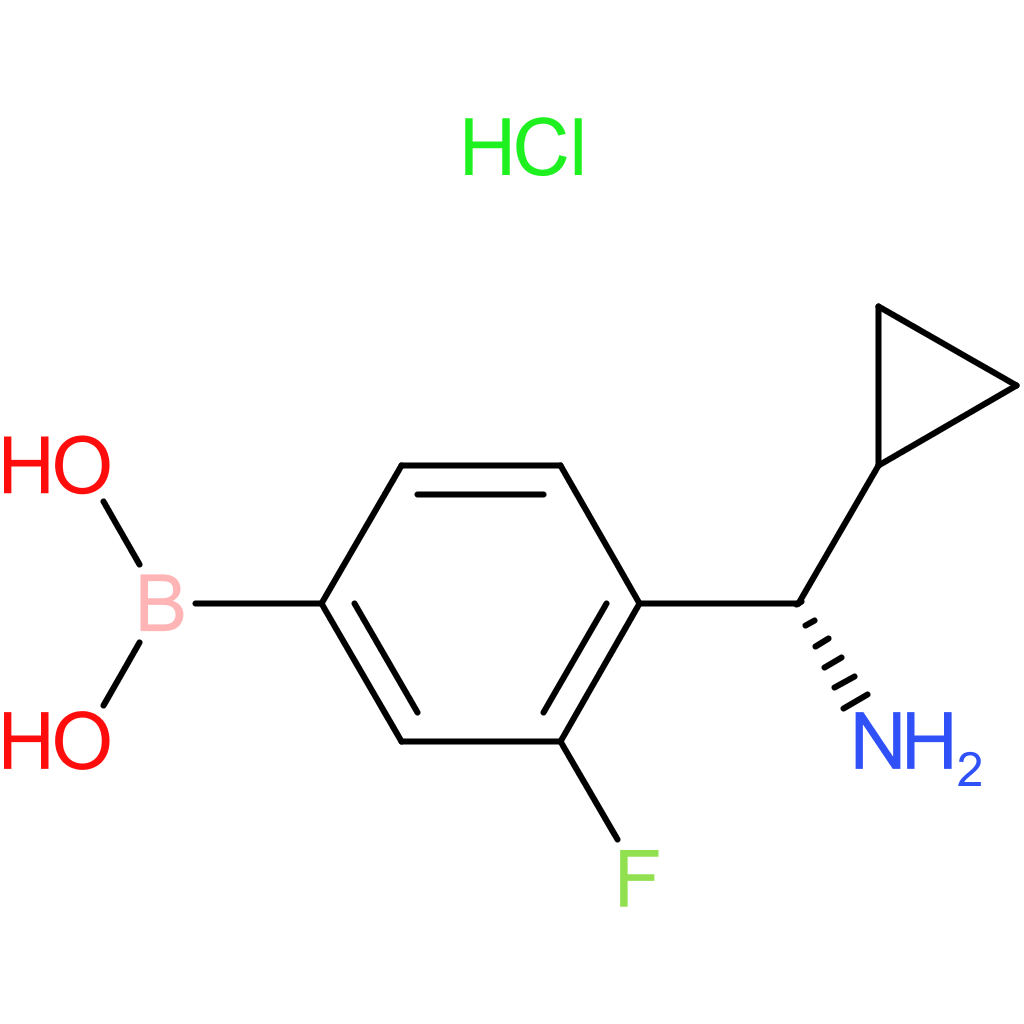 (4-[(s)-amino(cyclopropyl)methyl]-3-fluorophenyl)boronic acid hydrochloride