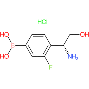 (4-[(1r)-1-amino-2-hydroxyethyl]-3-fluorophenyl)boronic acid hydrochloride