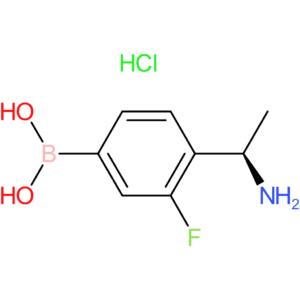 (4-[(1r)-1-aminoethyl]-3-fluorophenyl)boronic acid hydrochloride