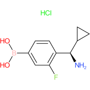 (4-[(r)-amino(cyclopropyl)methyl]-3-fluorophenyl)boronic acid hydrochloride