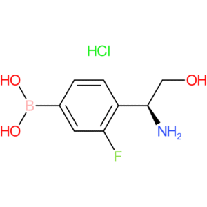 (4-[(1s)-1-amino-2-hydroxyethyl]-3-fluorophenyl)boronic acid hydrochloride