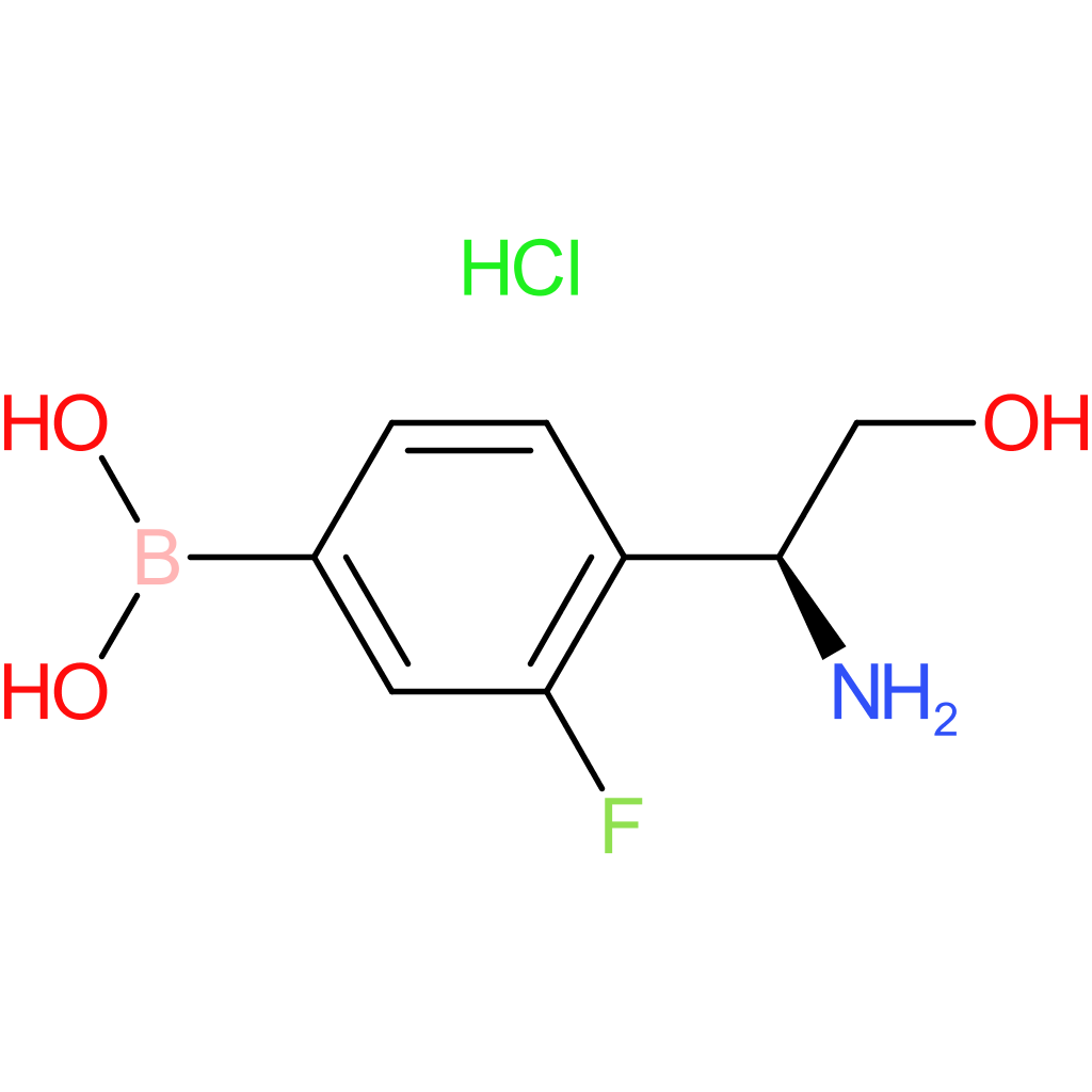 (4-[(1s)-1-amino-2-hydroxyethyl]-3-fluorophenyl)boronic acid hydrochloride