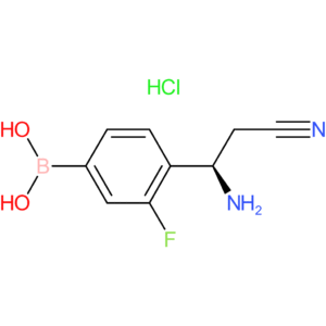 (4-[(1r)-1-amino-2-cyanoethyl]-3-fluorophenyl)boronic acid hydrochloride