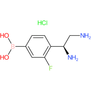 (4-[(1s)-1,2-diaminoethyl]-3-fluorophenyl)boronic acid hydrochloride