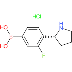(3-fluoro-4-[(2r)-pyrrolidin-2-yl]phenyl)boronic acid hydrochloride