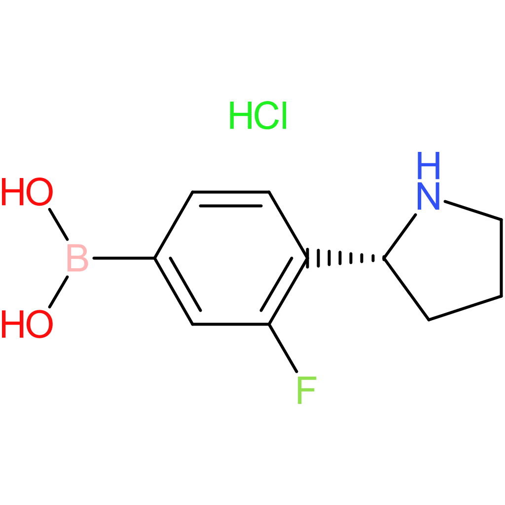 (3-fluoro-4-[(2r)-pyrrolidin-2-yl]phenyl)boronic acid hydrochloride