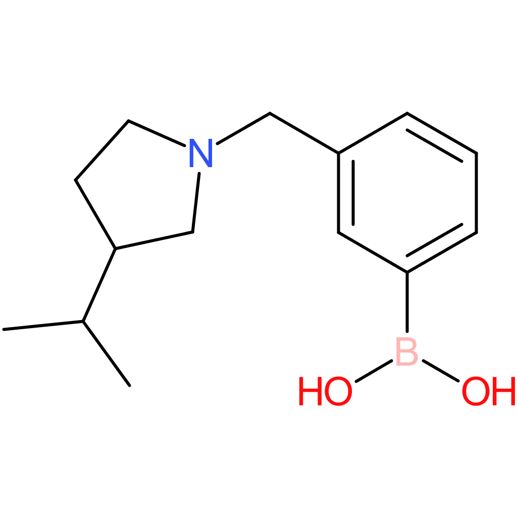 (3-([3-(propan-2-yl)pyrrolidin-1-yl]methyl)phenyl)boronic acid