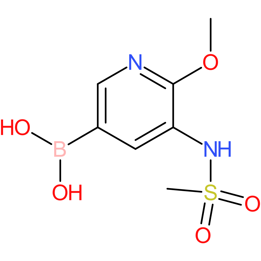 2-methoxy-3-(n-methanesulfonamidE)pyridine-5-boronic acid