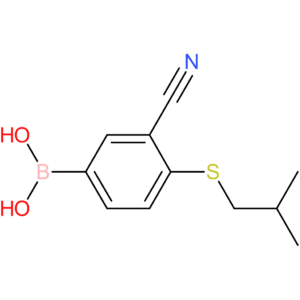 (3-cyano-4-(isobutylthio)phenyl)boronic acid