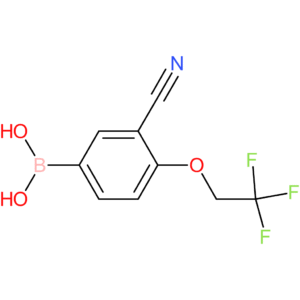 (3-cyano-4-(2,2,2-trifluoroethoxy)phenyl)boronic acid