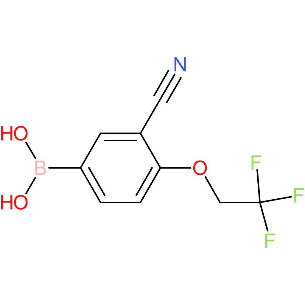 (3-cyano-4-(2,2,2-trifluoroethoxy)phenyl)boronic acid