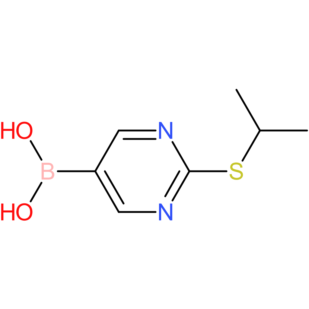 [2-(isopropylsulfanyl)pyrimidin-5-yl]boronic acid