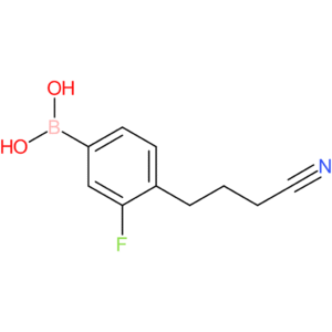 [4-(3-cyanopropyl)-3-fluorophenyl]boronic acid