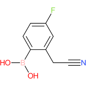 [2-(cyanomethyl)-4-fluorophenyl]boronic acid