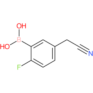[5-(cyanomethyl)-2-fluorophenyl]boronic acid