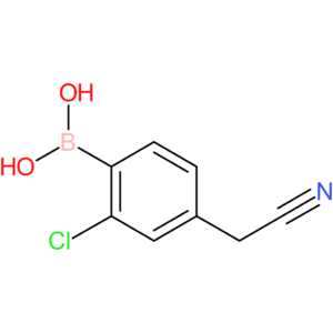 [2-chloro-4-(cyanomethyl)phenyl]boronic acid