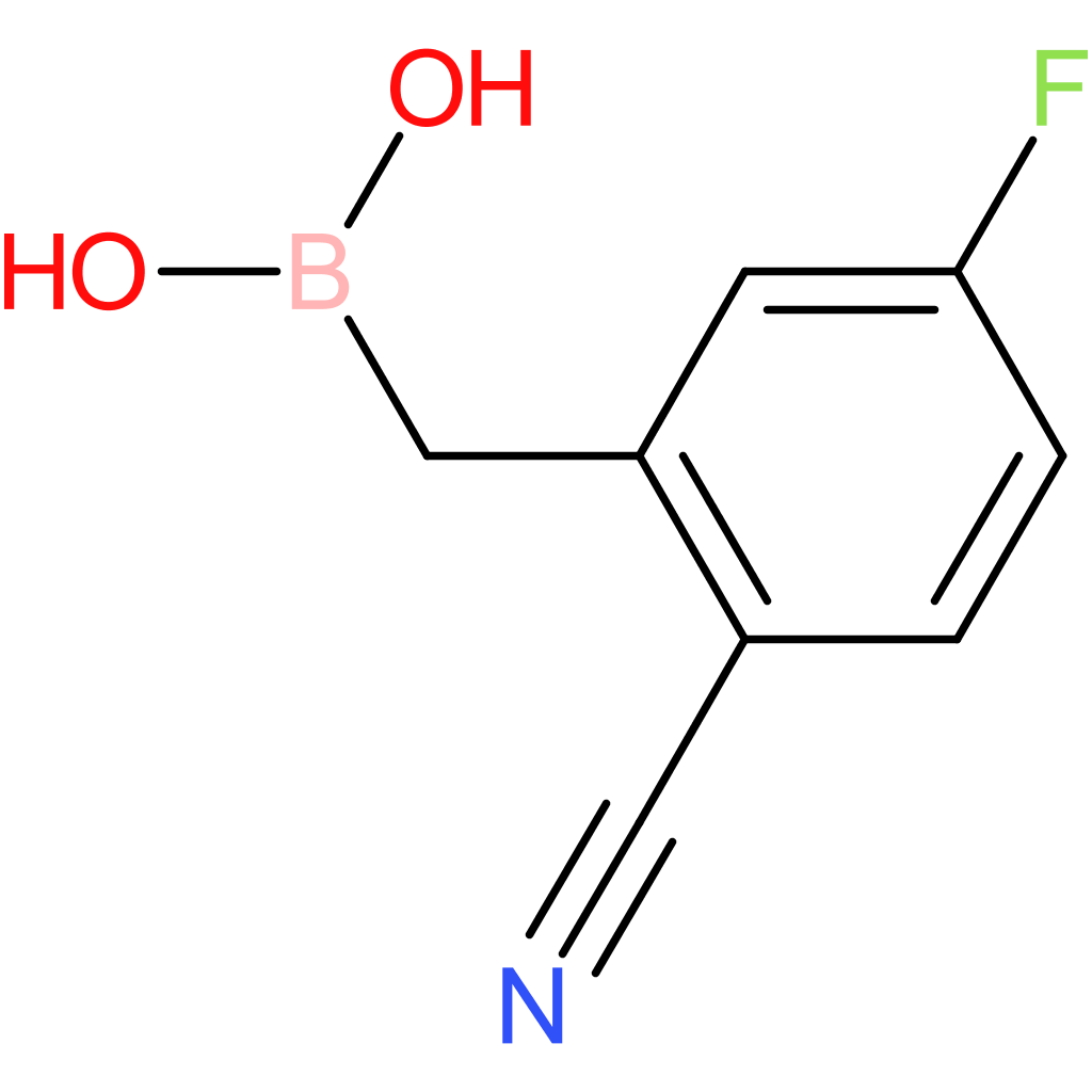 [(2-cyano-5-fluorophenyl)methyl]boronic acid