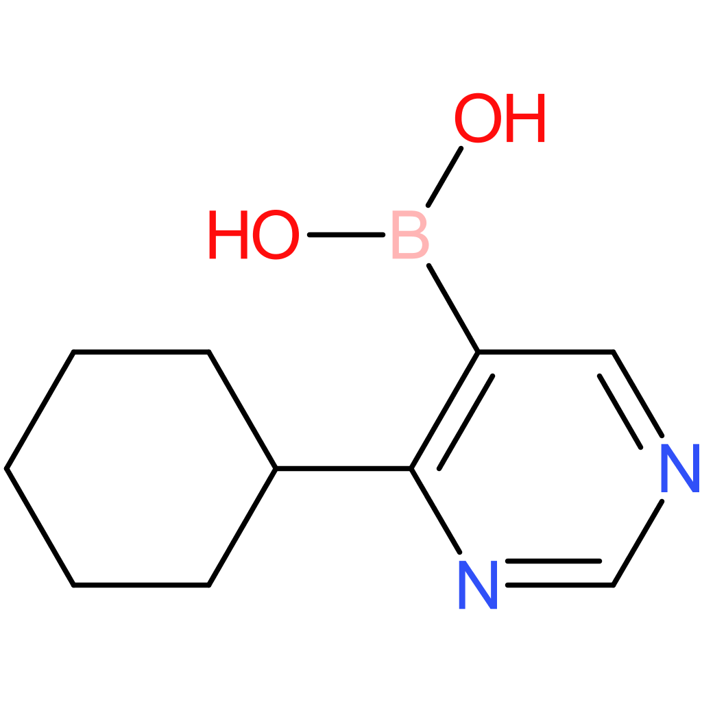 (4-cyclohexylpyrimidin-5-yl)boronic acid