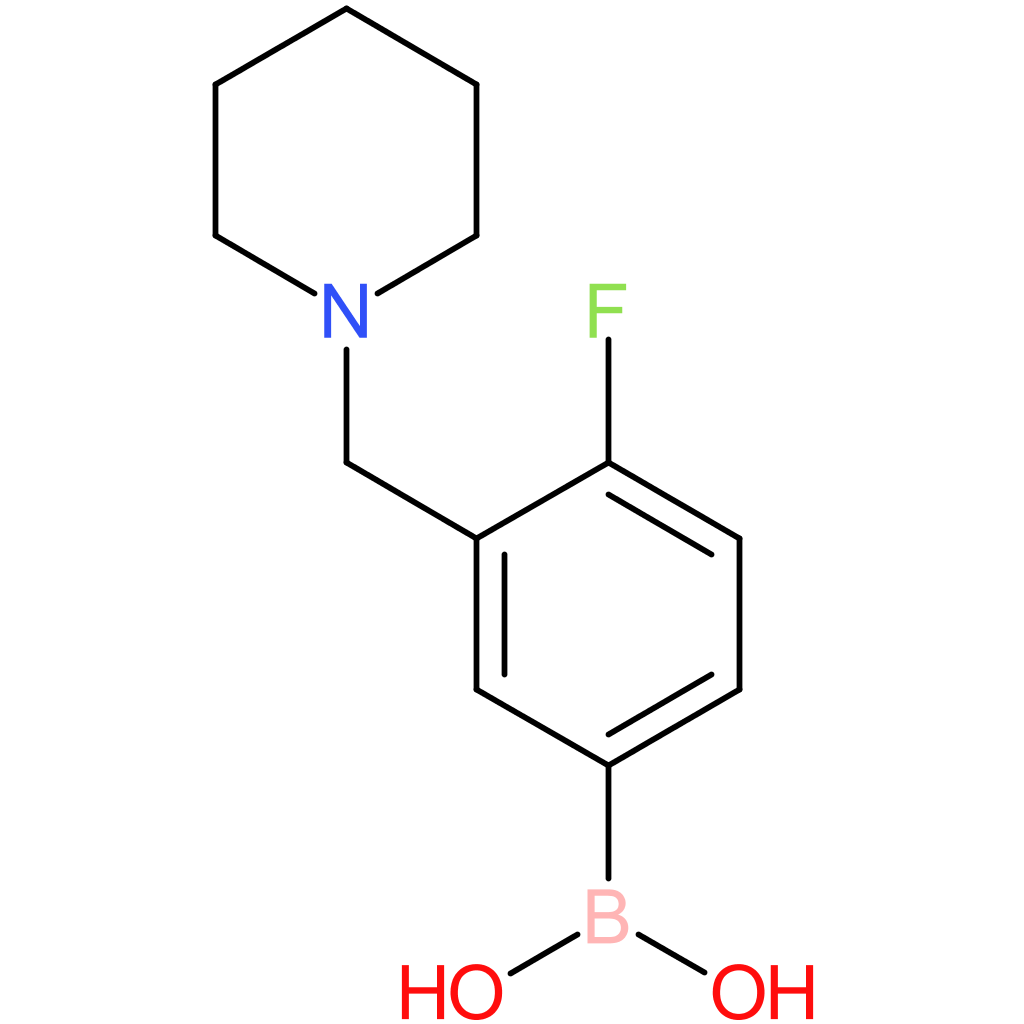 [4-fluoro-3-(piperidin-1-ylmethyl)phenyl]boronic acid