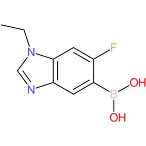 (1-ethyl-6-fluoro-1,3-benzodiazol-5-yl)boronic acid