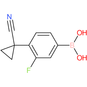 [4-(1-cyanocyclopropyl)-3-fluorophenyl]boronic acid
