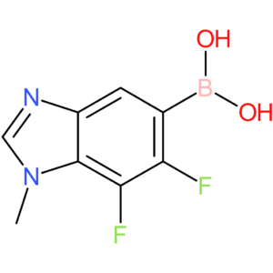 (6,7-difluoro-1-methyl-1,3-benzodiazol-5-yl)boronic acid