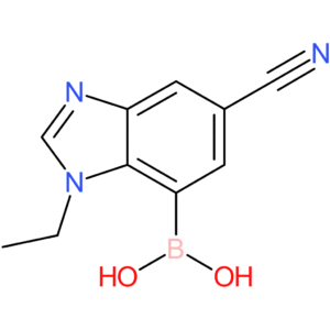 (6-cyano-3-ethyl-1,3-benzodiazol-4-yl)boronic acid