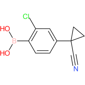 [2-chloro-4-(1-cyanocyclopropyl)phenyl]boronic acid
