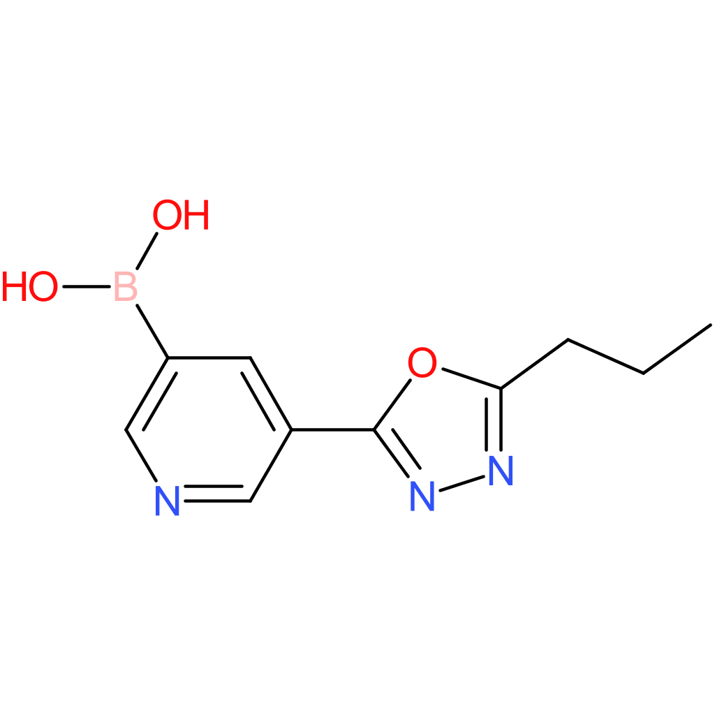 [5-(5-propyl-1,3,4-oxadiazol-2-yl)pyridin-3-yl]boronic acid