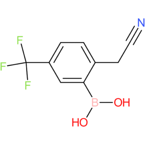 [2-(cyanomethyl)-5-(trifluoromethyl)phenyl]boronic acid