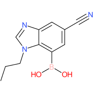 (6-cyano-3-propyl-1,3-benzodiazol-4-yl)boronic acid