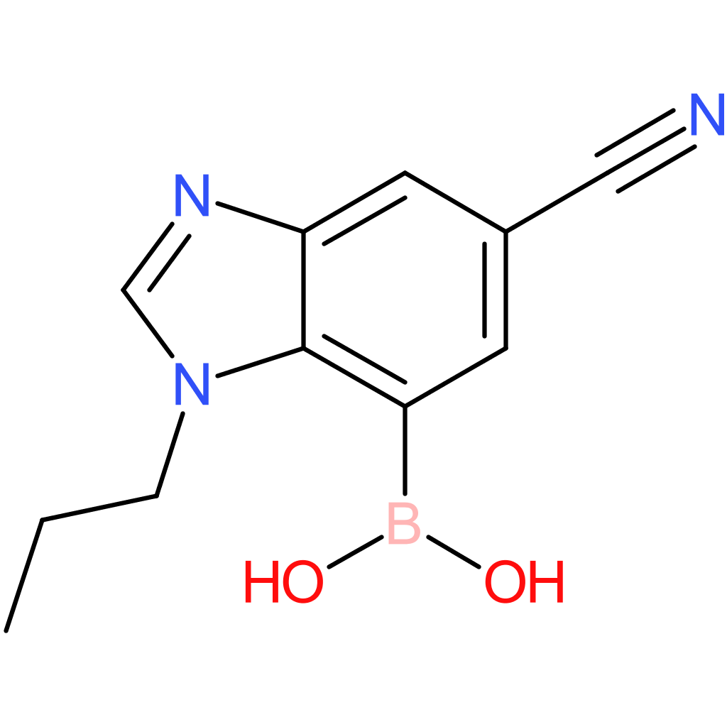 (6-cyano-3-propyl-1,3-benzodiazol-4-yl)boronic acid