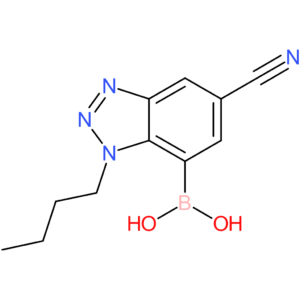 (3-butyl-6-cyano-1,2,3-benzotriazol-4-yl)boronic acid