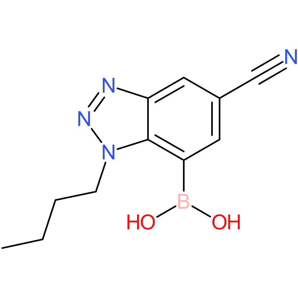 (3-butyl-6-cyano-1,2,3-benzotriazol-4-yl)boronic acid