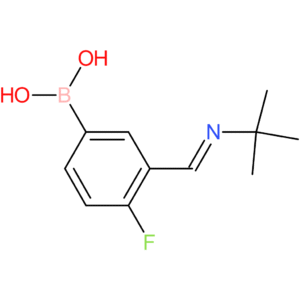 (Z)-(3-((tert-butylimino)methyl)-4-fluorophenyl)boronic acid