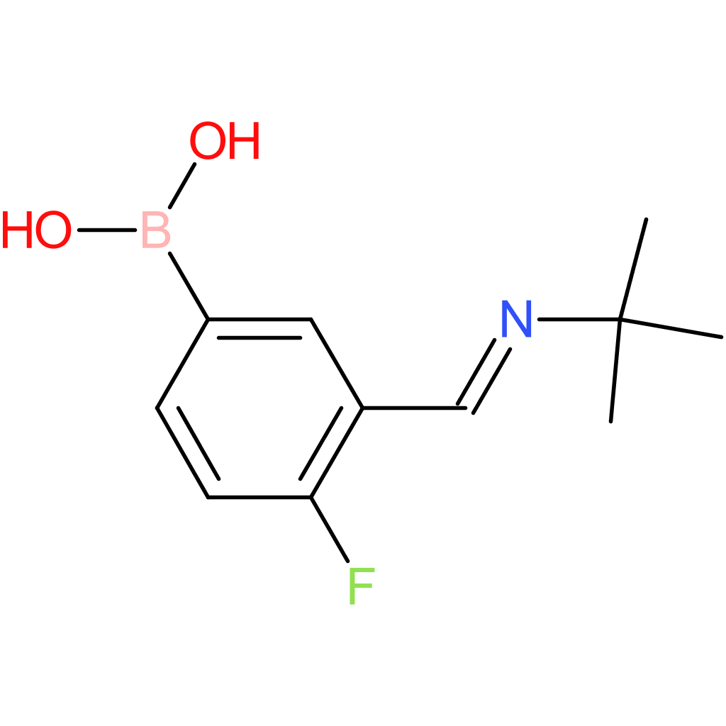 (Z)-(3-((tert-butylimino)methyl)-4-fluorophenyl)boronic acid