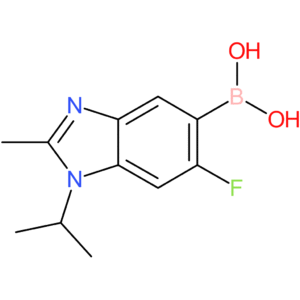 (6-fluoro-1-isopropyl-2-methyl-1,3-benzodiazol-5-yl)boronic acid