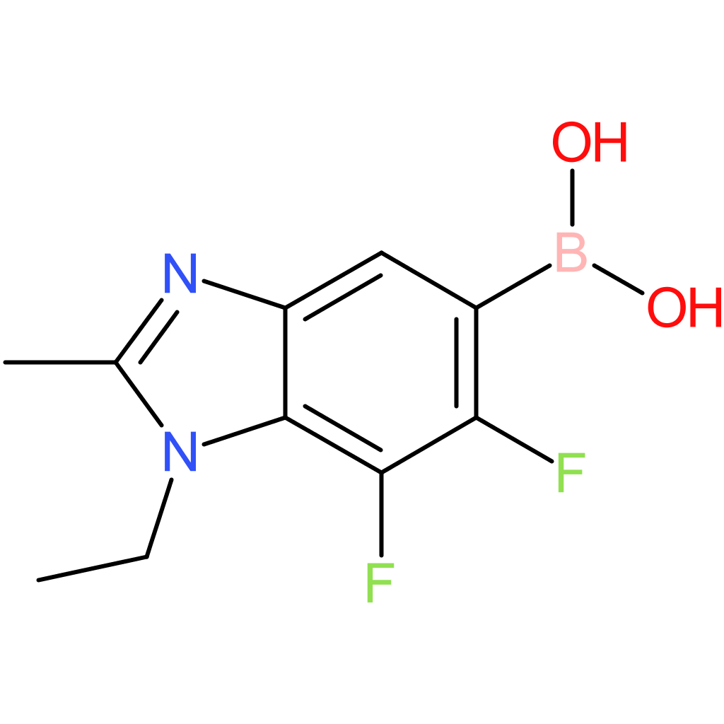 (1-ethyl-6,7-difluoro-2-methyl-1,3-benzodiazol-5-yl)boronic acid