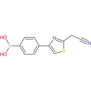 (4-[2-(cyanomethyl)-1,3-thiazol-4-yl]phenyl)boronic acid